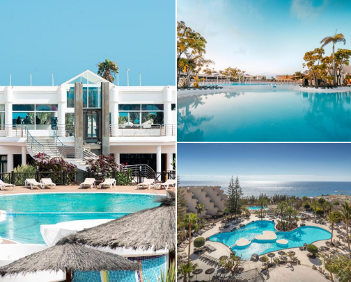 Lanzarote family hotels cover photo collage