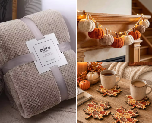 Cozy Autumn & Halloween Home Decor cover photo collage