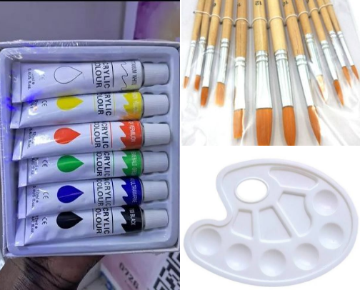 Sip & Paint Starter Kit: Everything you need for a perfect night in. cover photo collage