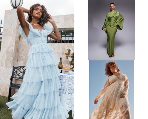 Beautiful Maxi Dresses for All Sizes and All Occasions. cover photo collage