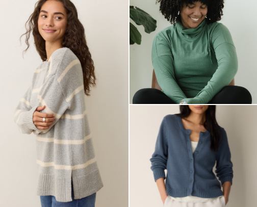 Natural Fiber Fall Sweaters | Cotton, Wool & More cover photo collage