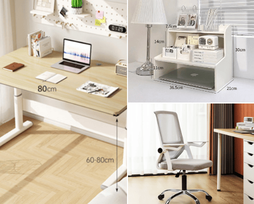 Tips Home Office Yang Estetik & Nyaman Untuk Kerja/Belajar cover photo collage