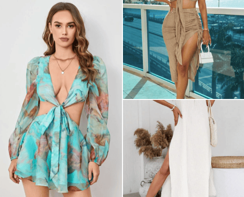 Vacation outfits cover photo collage