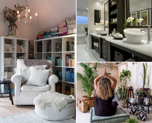 🛋️ Trending Relaxing Places & Products to Use at Home cover photo collage