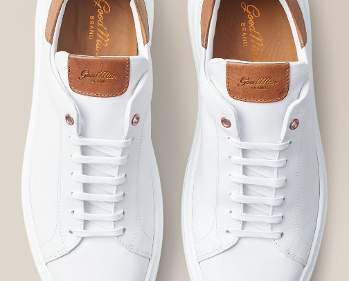 White Dark Vachetta Edge Italy Sneakers Men's 15. Good Man Brand Legend London cover photo collage