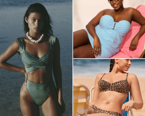 Beach wear for every size, to make u feel amazing!🐚 cover photo collage