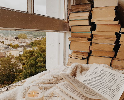 The Curated Library📚📖☕️ cover photo collage