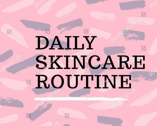 Daily Skincare Routine cover photo collage