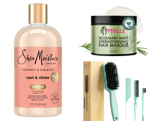 Must-Haves for Curly Hair cover photo collage