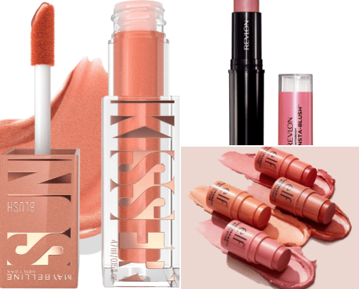 Blush On | Liquid Blush cover photo collage