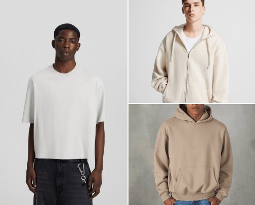 Clothing items cover photo collage