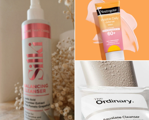 Skincare for oily skin, that actually works! 🫧🧴🎀 cover photo collage