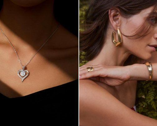 Dressed In Luxe: Women Jewelry cover photo collage