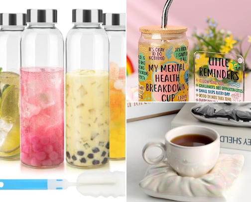 Aesthetic Drinking Glasses cover photo collage