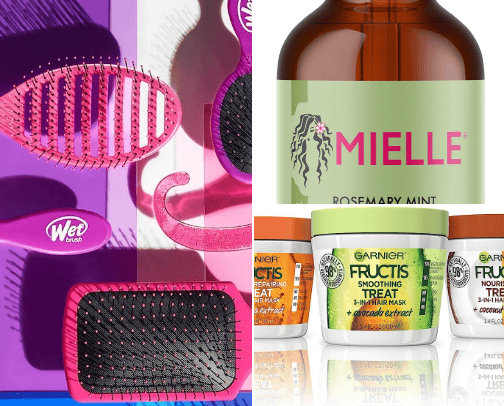 Hair care cover photo collage