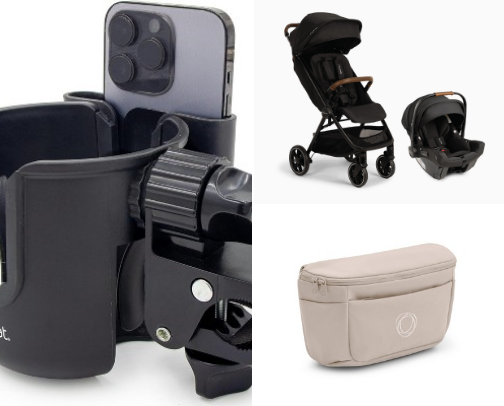 Best stroller + accessories cover photo collage