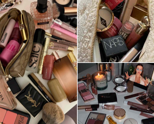 School Makeup Routine cover photo collage