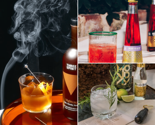 Dry January Favorites: N/A Wine & Spirit Alternatives cover photo collage
