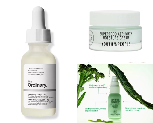Glass skin skincare🤍 cover photo collage