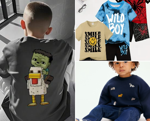 Trendy Boy Clothes Finds Online. Beats in person shopping with boring and/or little success in finds. cover photo collage