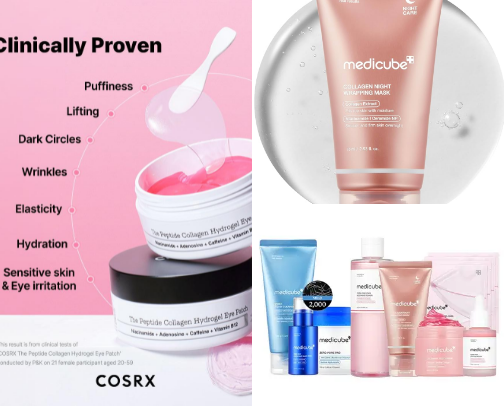 Skin care cover photo collage