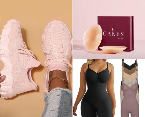 Women's trendy clothing cover photo collage