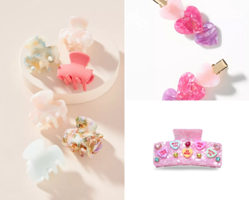 Hair clips cover photo collage