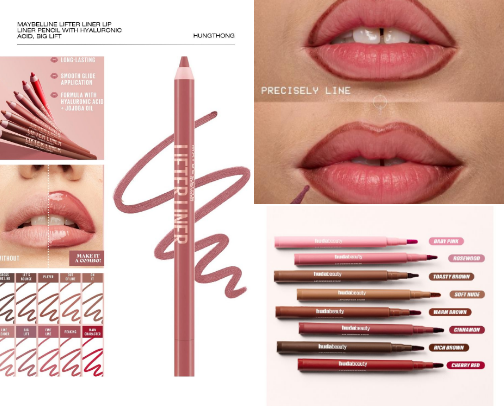 My favorite lipstick, lip liner, lip stain  and lipgloss recs cover photo collage