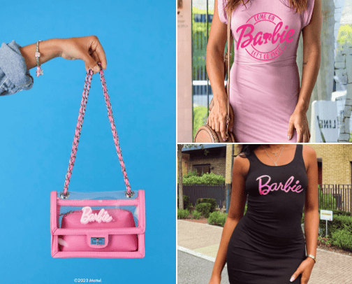 Barbie outfits and accessories cover photo collage