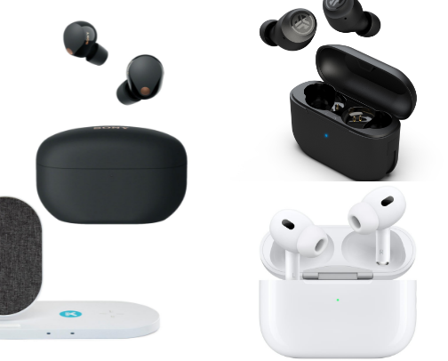 Wireless Earbuds cover photo collage