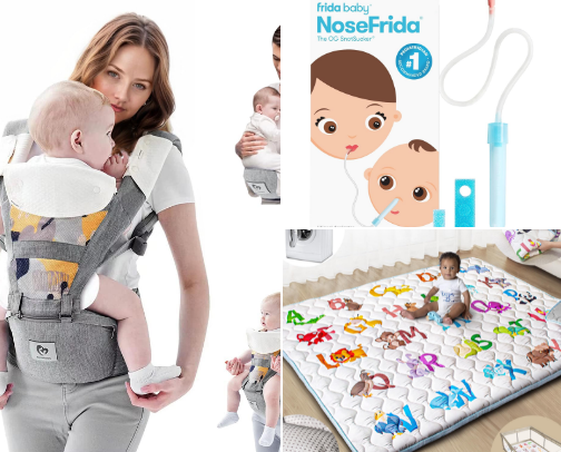 New mom essentials I actually use cover photo collage