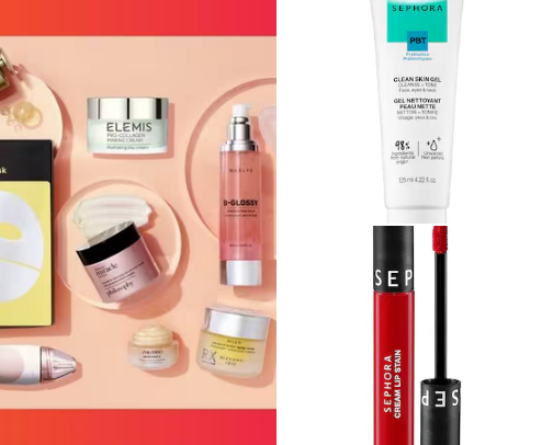 Skincare and hair pro cover photo collage