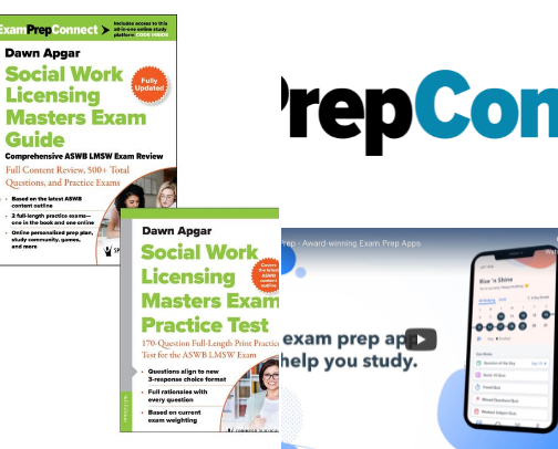 LMSW Study Material cover photo collage