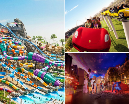 Themeparks That I WISH To Visit In UAE cover photo collage