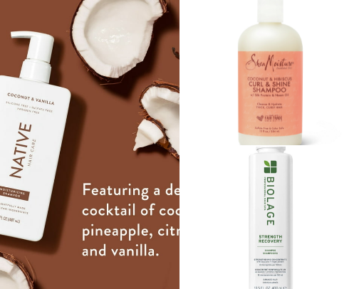 Hair products I've used and recommend as someone who struggles with sensitive skin cover photo collage
