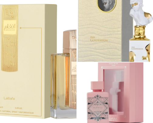 Perfumes by Lattafa cover photo collage