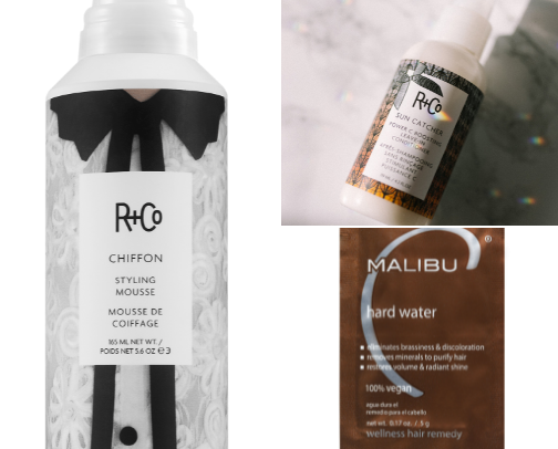 Hair products 🤍 cover photo collage
