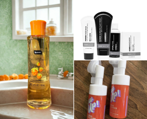 Step up skincare...daytime cover photo collage