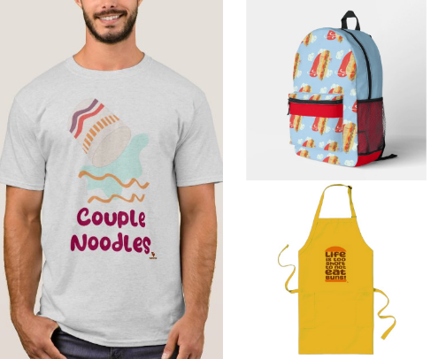 Funny Food Lover Shirts and Gifts cover photo collage