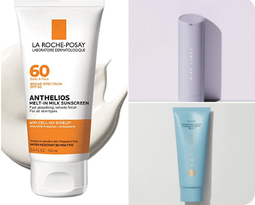 SPF that works with makeup cover photo collage