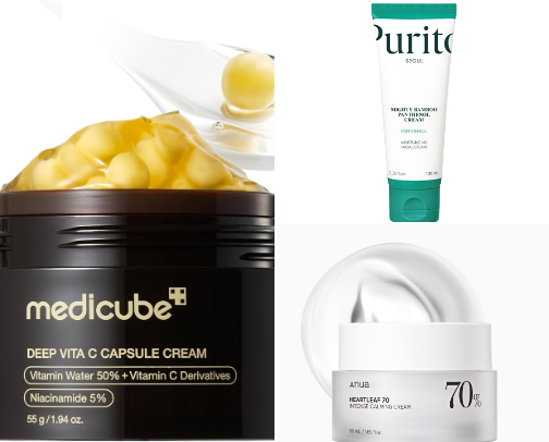 Kbeauty cream cover photo collage