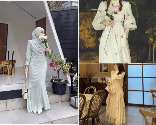 Fashionable Muslim Women's Dress cover photo collage