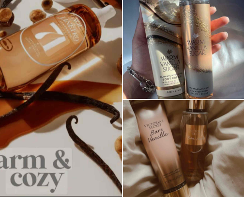 must have vanilla scented products!! cover photo collage