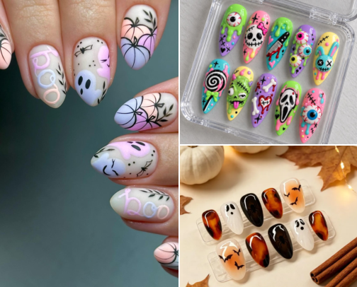 BOO-TIFUL NAILS: Halloween at Your Fingertips 👻💅 cover photo collage