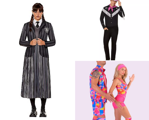 Most popular Halloween costumes of 2025. cover photo collage