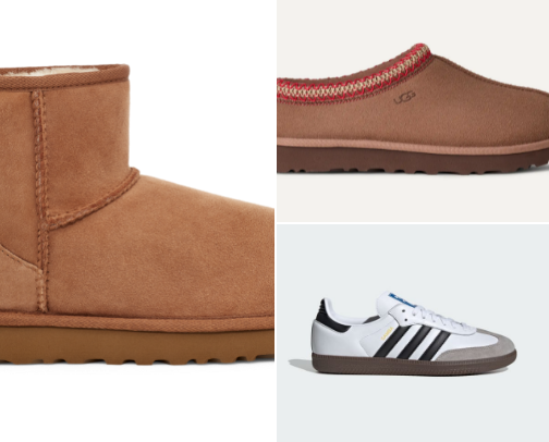 Fall shoes cover photo collage