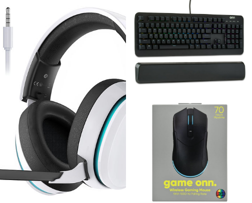 Gaming gear cover photo collage
