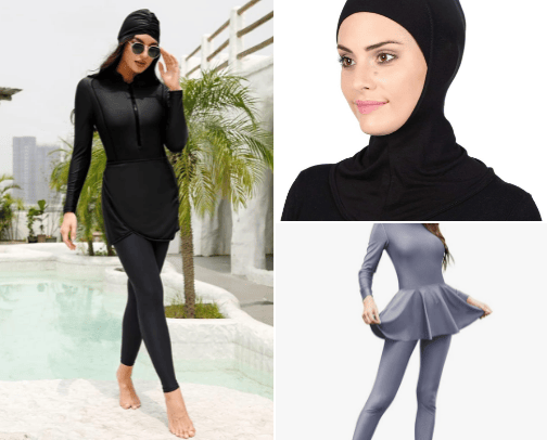 Muslim women's swimwear🎀 cover photo collage