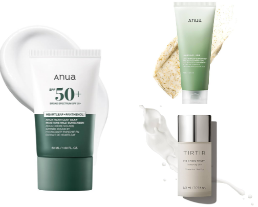 skincare cover photo collage