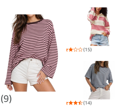 Striped tops I would wear on repeat🔁 cover photo collage